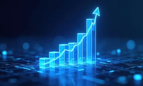 futuristic digital growth chart 3d 600nw 2624365825